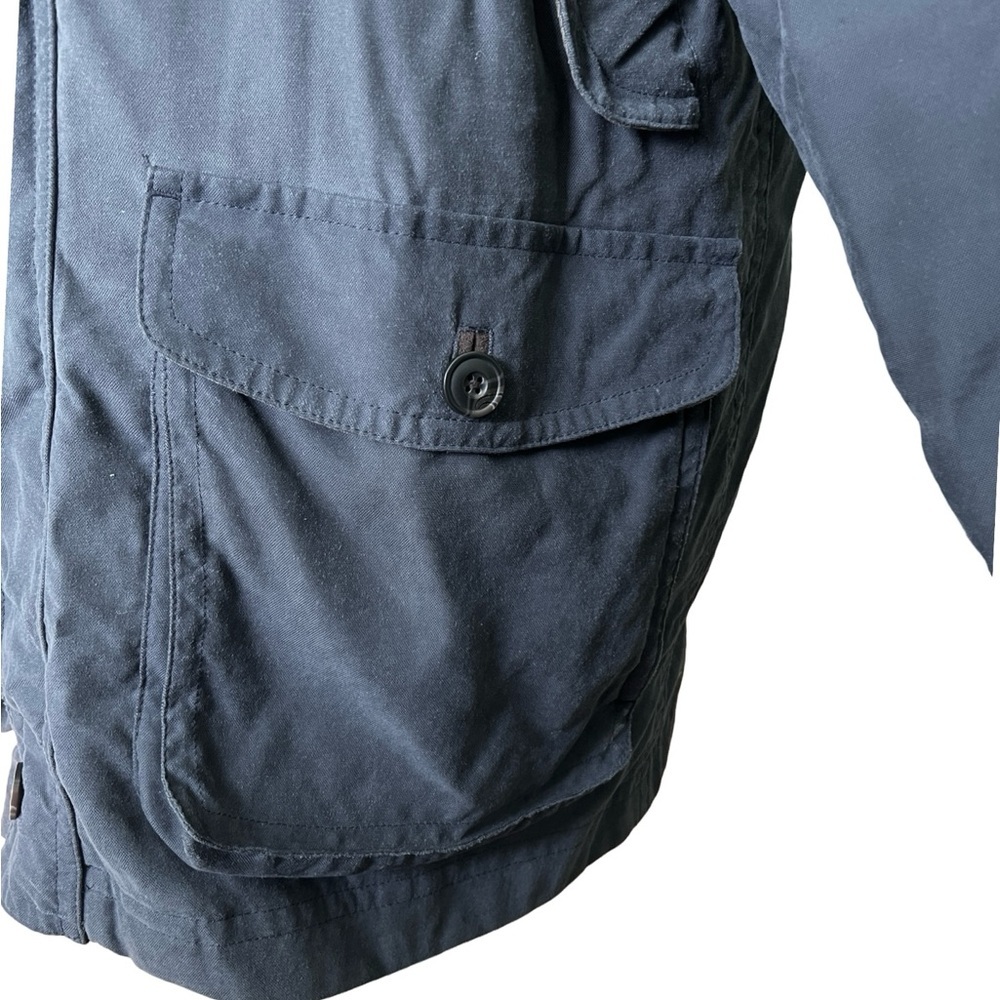 LL Bean Men’s Blue Canvas Field Barn Coat Removable Down Quilted Lining - Large - Picture 2 of 16
